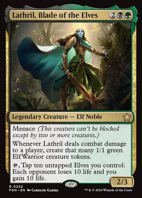 Lathril, Blade of the Elves Commander deck