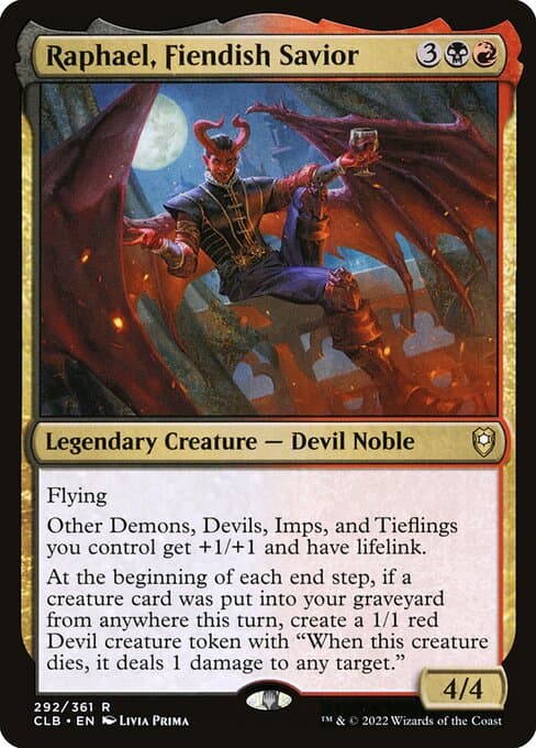 Raphael, Fiendish Savior Commander deck
